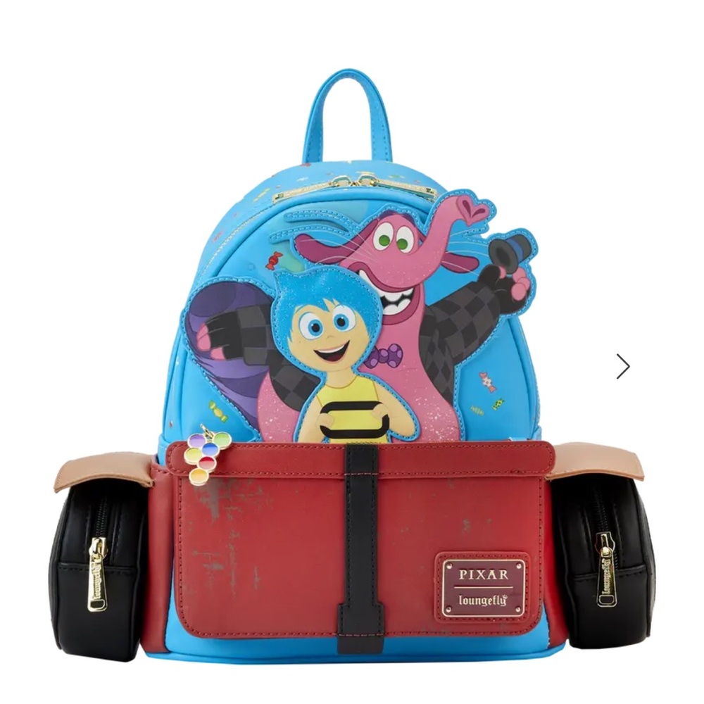 LOUNGEFLY Disney's Pixar Inside Out Bing Bong Wagon Mini Backpack